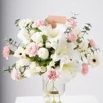 Floral Arrangement in a Clear Vase